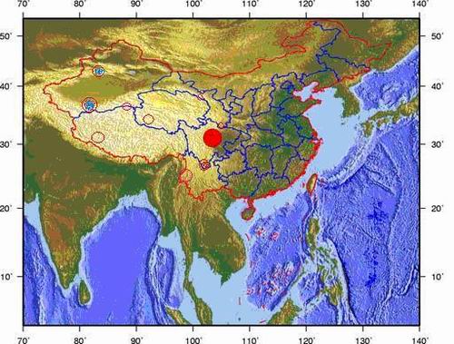 中国中西部中强地震已经开始向青藏高原外围扩展